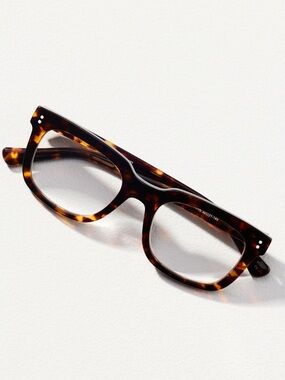 Anthropologie AJ Morgan Tortoise Square 2.50 Readers NEW